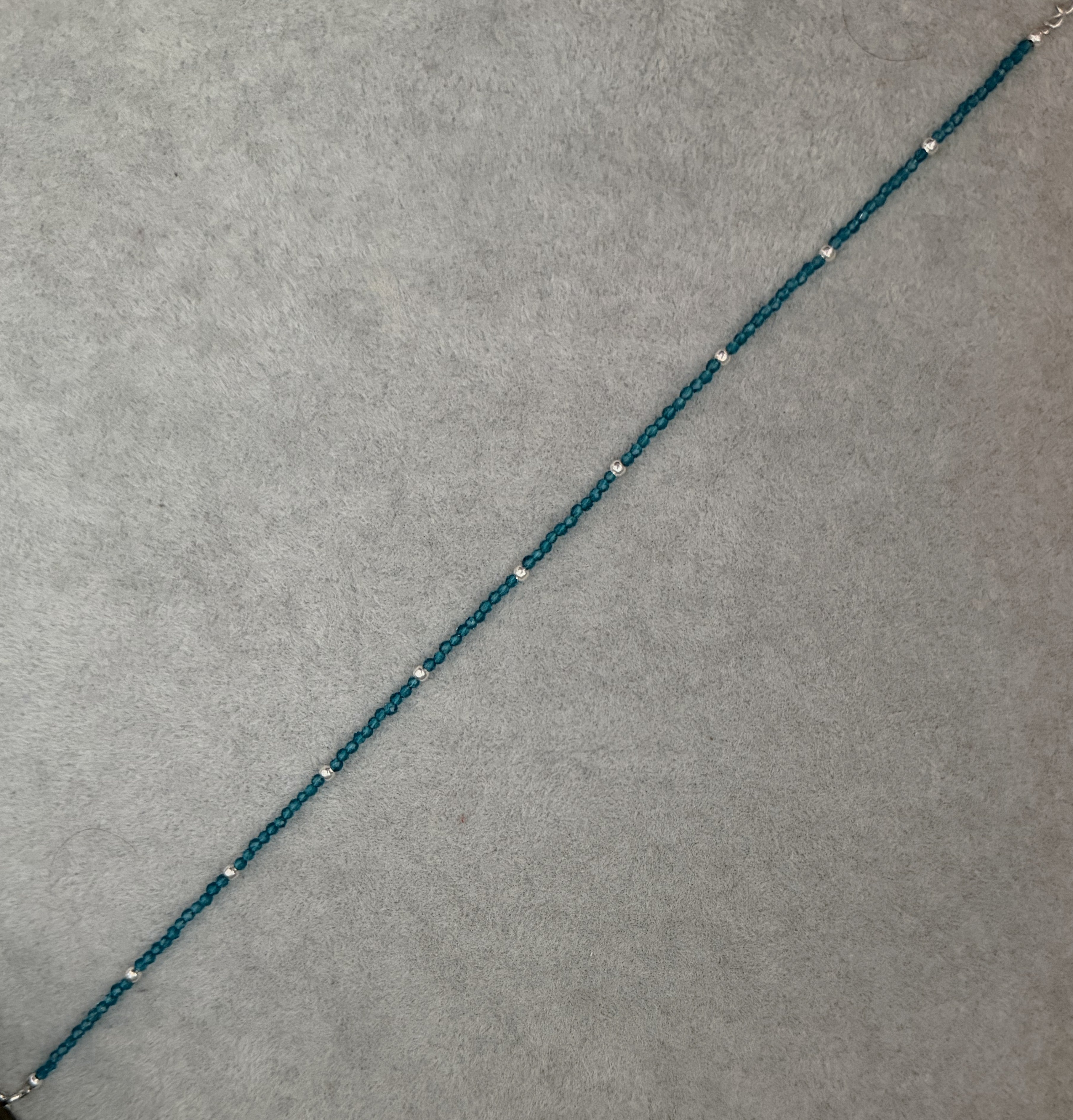 aqua beads anklet