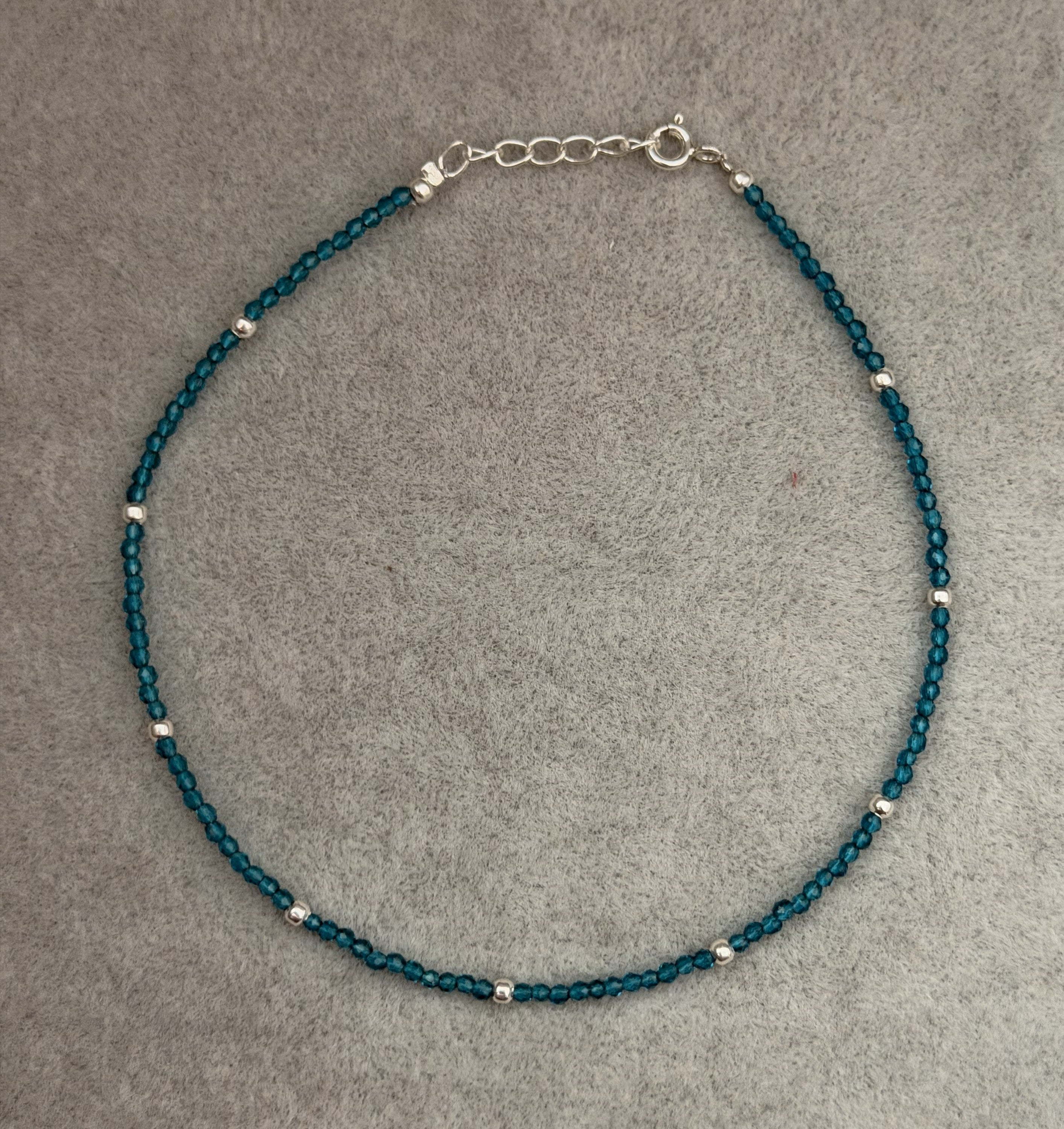 aqua beads anklet