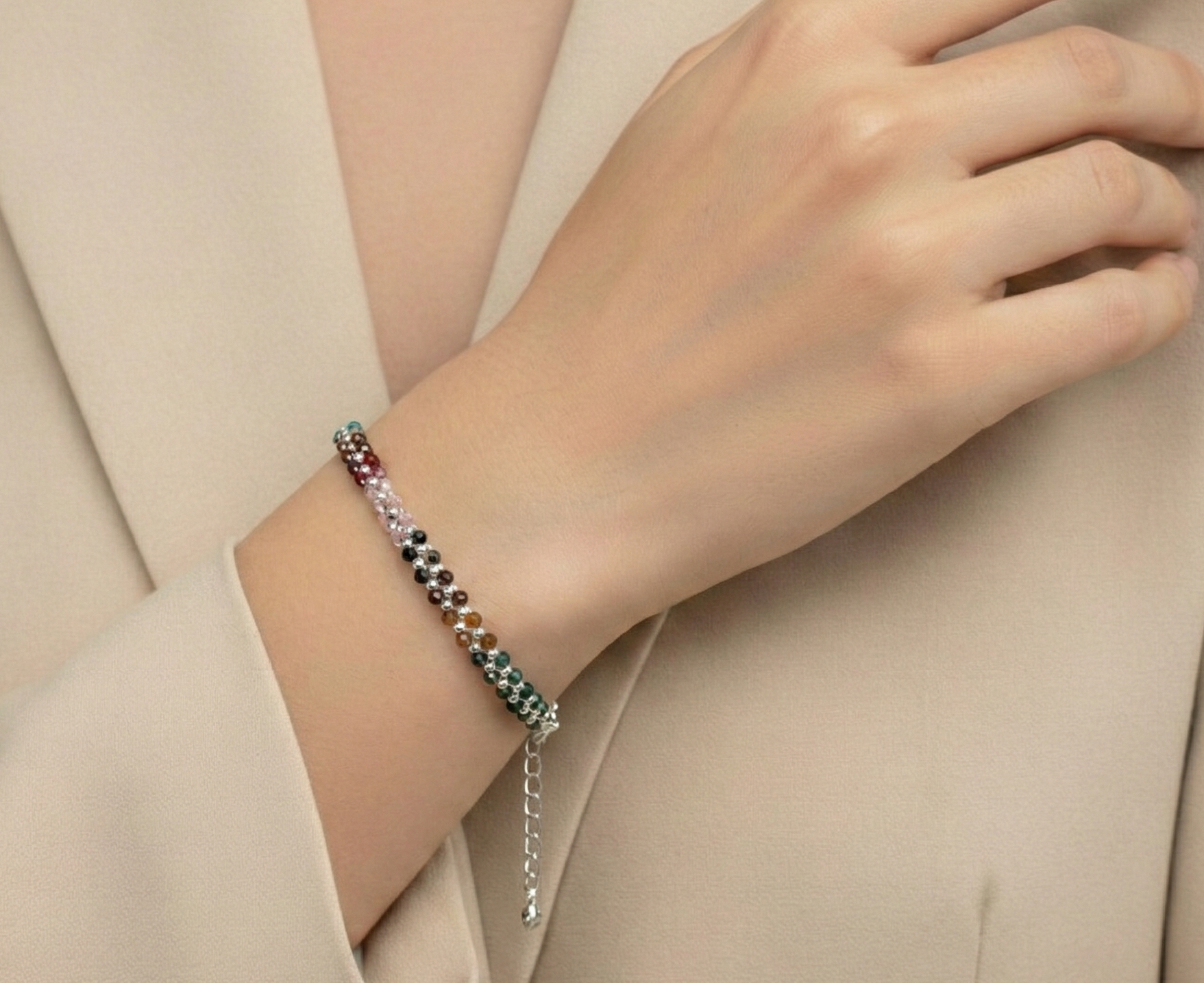 multicolour beads bracelet